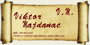 Viktor Majdanac vizit kartica